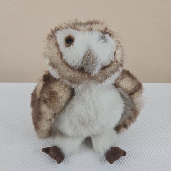 Folkmanis Hand Puppet Toy Barn Owl Plush Stuffed Animal - Picture 2 of 6